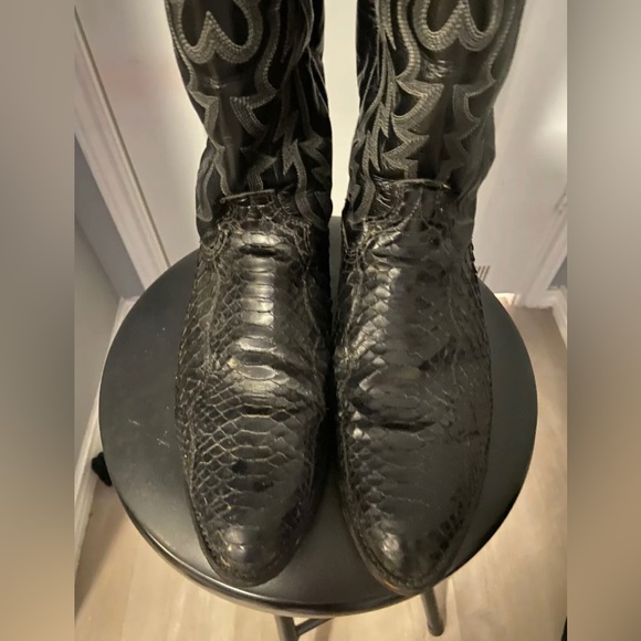Dan Post Black Python Boots - Picture 3 of 10